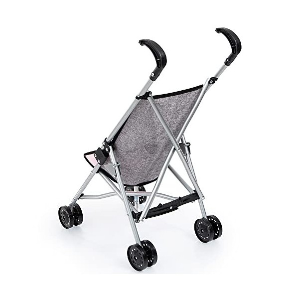 Bayer Design Poussette pour Poupon, Poussette Jogger, Pliable, Con cinturón de seguridad, Gris, Rose, Papillon 30533AA