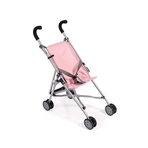 Bayer Chic 2000 601 15 Mini Roma Poussette Poupée Poussette Chiné Gris/Rose 50 x 29 x 57 cm