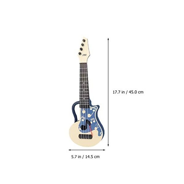 Toddmomy 1 mini guitare ukulélé pour enfants - Instrument de musique - Accessoire photo pour tout-petits et enfants dâge pré