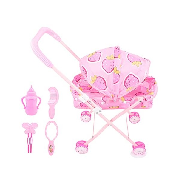 LABRIMP Poussette Jouet Lit De Poupée Jouets Poussette Poupée avec Poussette Porte-bébé pour Poupée Poussette Bébé pour Poupé