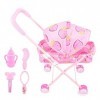 LABRIMP Poussette Jouet Lit De Poupée Jouets Poussette Poupée avec Poussette Porte-bébé pour Poupée Poussette Bébé pour Poupé