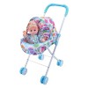 Poussette pour Poupée - Poussette De Poupée Pliable | Poussette Bebe Jouet Fille | Poussette De Poupée | Jouet De Jeu De Rôle