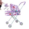 Poussette de poupée | Poussette de poupée pour Enfant Facile à Plier,Poussette Parapluie pour Filles à partir de 3 Ans Fouhal