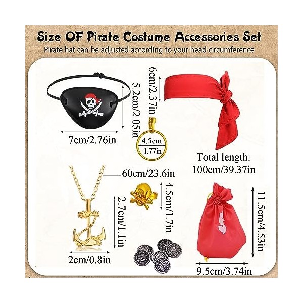 Costume de capitaine pirate