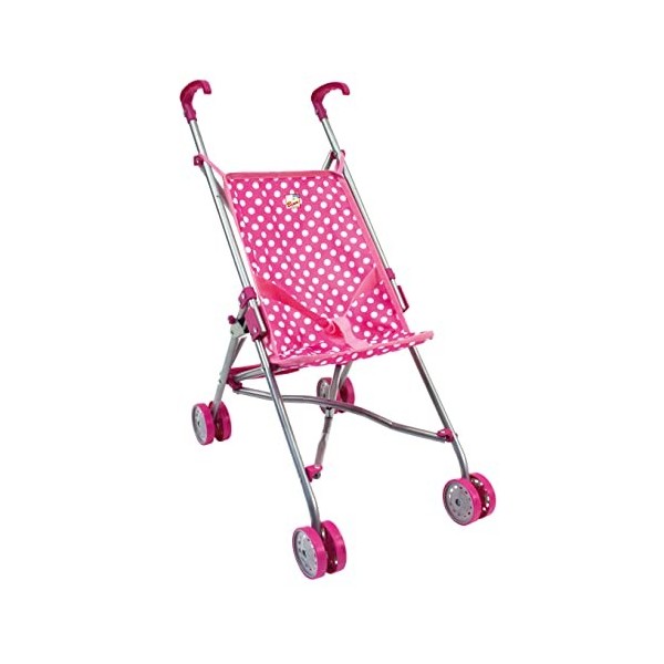 Bino Doll Stroller Pink/White 