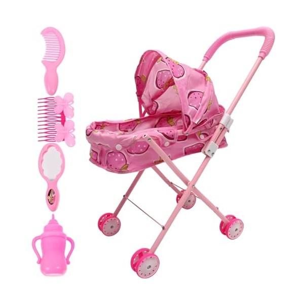 Poussette Jouet  Poussette de poupée pour Enfant Facile à Plier