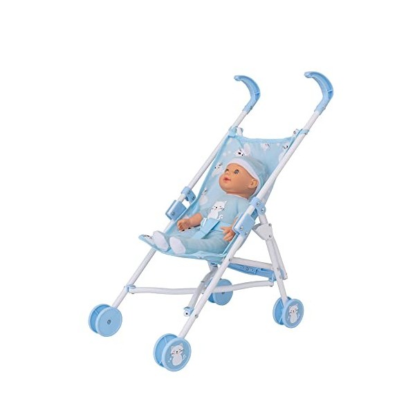 HTI Baby Boo Kitty Poussette Landau pour Enfants Jeu de rôle Poupée Buggy