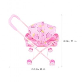 Totority Jouet De Poussette De Bébé Poussette De Poupée Pliable Jouet De Transport De Poupée De Bébé Poussette De Bébé Jouet 