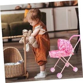 ABOOFAN Chariot Mini Jouets Fille Jouets Jouets pour Bébés Maison De Poupée Jouets pour Filles Bébé Meubles Abs Support De Ra