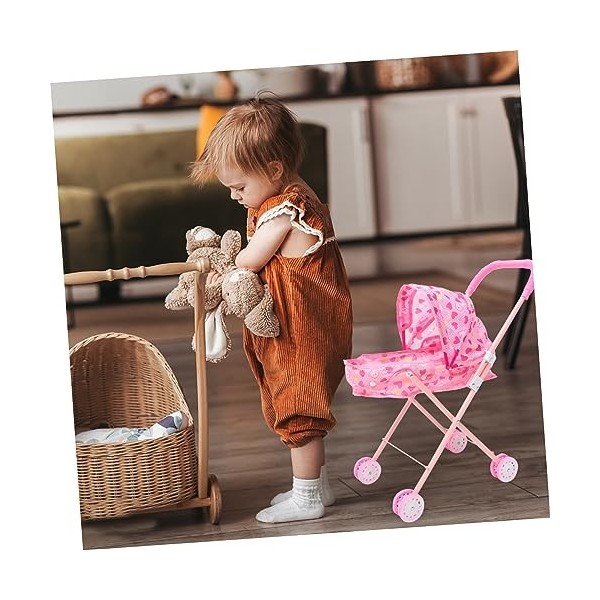 ABOOFAN Chariot Mini Jouets Fille Jouets Jouets pour Bébés Maison De Poupée Jouets pour Filles Bébé Meubles Abs Support De Ra