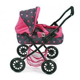 Bayer Chic 2000&nbsp;555&nbsp;82&nbsp;Poussette pour poupée Smarty, astérisque Rose