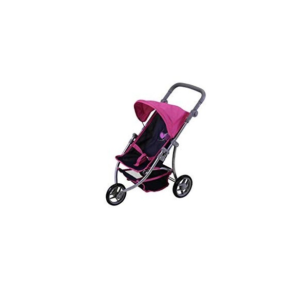 KNORRTOYS.COM- Poussette de poupée Jogger Lio – Flying Hearts Bleu/Rose, 16533