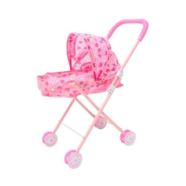 Abaodam Bébé Poupée Poussette Pliable Poupée Poussette Enfants Jouer Poussette Jouets pour Poupées Jouet Poussette pour Les T