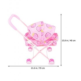 ibasenice Poussette Jouet Poussette pour Grands Enfants Poussette De Maison De Poussette De Poupée Jouets Poussette Poupée av