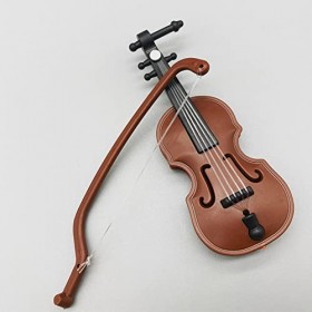 TOYERA – Mini modèle de Violon, Ornements Non Toxiques, Simulation de Violon en Bois 1/12, Artisanat inodore, Ornements pour 