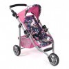 Bayer Chic 2000 - Poussette Lola, Jogging, Poussette pour Poupées, Poussette Licorne, 612-43, Navy, Rose