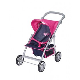 KNORRTOYS.COM 16833 Liba-Flying Hearts Poussette pour poupée Bleu/Rose
