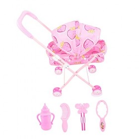 Toyvian Poussette Jouet Enfant en Bas Âge Faire Semblant De Jouer Jouet Enfants Jouets Infantile Fille Jouets Bébé Jouet Pous