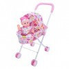 poupée pour bébés,poupée pour Tout-Petit, Pliable - Siège Voiture poupée avec auvent réglable, Accessoires poupée bébés, pous