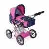 Bayer Chic 2000 - Landau pour poupée Leni, 2 en 1 avec Sac de Transport Amovible, Butterfly Navy-Pink, 560-33, 64 x 37 x 68 c