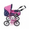 Bayer Chic 2000 - Landau pour poupée Leni, 2 en 1 avec Sac de Transport Amovible, Butterfly Navy-Pink, 560-33, 64 x 37 x 68 c