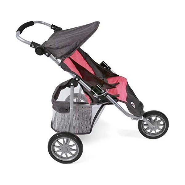 Bayer Chic 2000 697 41 Jogger Poussette Jumeaux pour poupées jusquà 50 cm, Rose