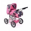 Bayer Chic 2000 - Poussette pour poupée Leni, 2 en 1 avec Sac de Transport Amovible, Licorne, Rose Marine, 560-43