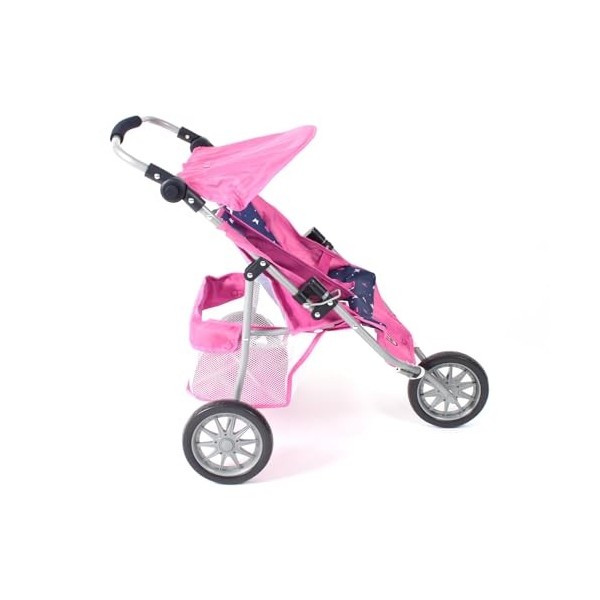 Bayer Chic 2000 697 33 - Poussette Jogger 3 Roues pour poupées Jumelles, Papillons