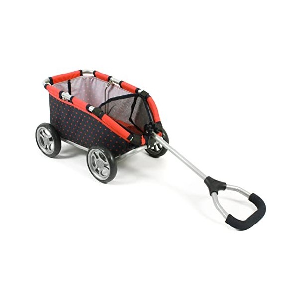 Bayer Chic 2000 660-11 Chariot de Traction pour Ours en Peluche et poupées Corail à Pois