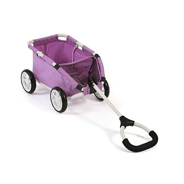 Bayer Chic 2000-Chariot de Traction Skipper, Petit Chariot pour Ours et poupées, 660 35, Mélange Violet