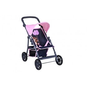 KNORRTOYS.COM 16835 Liba Navy Bear Poussette pour poupée Bleu foncé Rose 54 x 35 x 44 cm