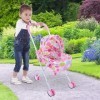 Poussette bébés pour poupées, poupée pour Tout-Petit, Pliable, Siège Voiture poupée avec auvent réglable, Accessoires poupée 