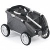 Bayer Chic 2000-Chariot à Tirer Skipper Petit Chariot pour Peluche et poupées, Jeans Gris, 660 76, 46 x 30 x 29 cm