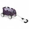 Bayer Chic 2000-Chariot Skipper, Petit Chariot pour Peluches et poupées, 660 71, Stars Lila, 46 x 30 x 29 cm