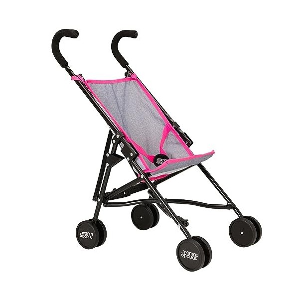 Mamas & Papas Poussette pour enfant en gris et rose | Poussette pliable pour enfants à partir de 3 ans