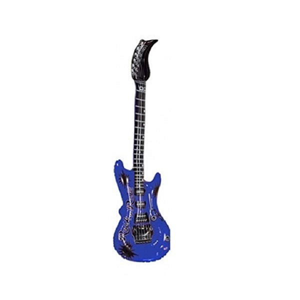 Pohly® Guitare gonflable env. 100 cm avec choix de couleurs bleu 