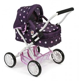 Bayer Chic 2000 555 71 – Poussette de poupée Smarty pour Enfants à partir de 2 Ans, étoiles Violettes