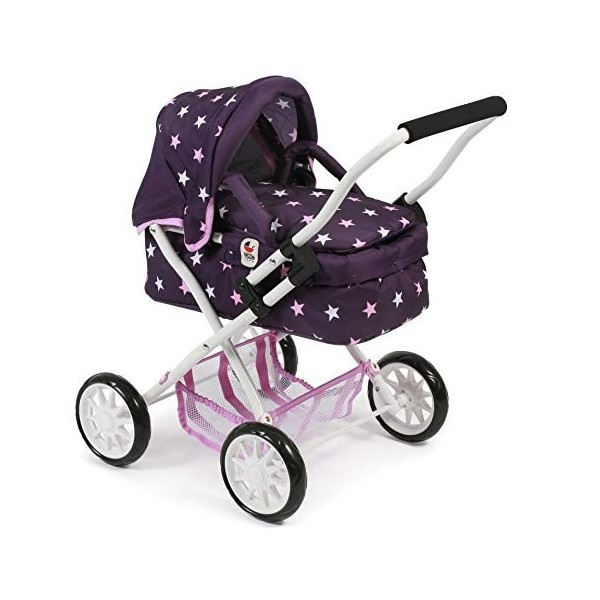 Bayer Chic 2000 555 71 – Poussette de poupée Smarty pour Enfants à partir de 2 Ans, étoiles Violettes