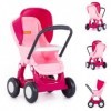 Polesie Poussette de poupée Alisia 95220, en Plastique, 4 Roues en Plastique, Coloris:Rose