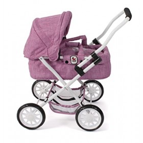 Bayer Chic 2000 - Poussette de poupée Smarty pour Enfants à partir de 2 Ans, Jeans Rose, 555-62, 56 x 37 x 56 cm