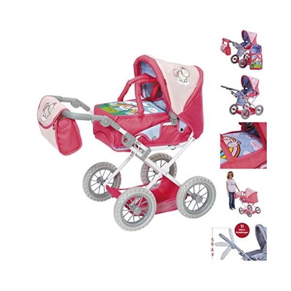 Knorrtoys 80201 NICI Theodor & Friends – Poussette pour poupée Ruby