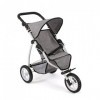 Bayer Chic 2000 - Poussette Leon, Jogging Buggy, Jogging de poupée pour Enfants de 4 à 8 Ans, Jeans Gris