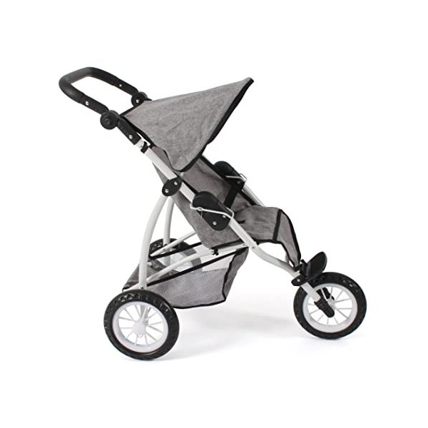 Bayer Chic 2000 - Poussette Leon, Jogging Buggy, Jogging de poupée pour Enfants de 4 à 8 Ans, Jeans Gris