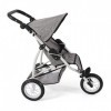 Bayer Chic 2000 - Poussette Leon, Jogging Buggy, Jogging de poupée pour Enfants de 4 à 8 Ans, Jeans Gris