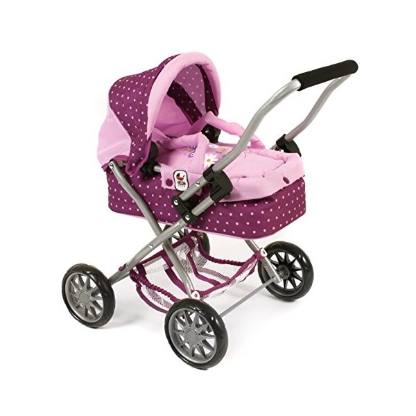 Bayer Chic 2000 555 29 Smarty Poussette pour Enfants à partir de 2 Ans Motif à Pois mûre/Violet