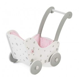 Bayer Chic 2000 Poussette pour poupée en bois Gris Étoile 43 cm