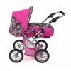 Bayer Chic 2000 - Poussette pour poupée Leni 2 en 1 avec Sac de Transport Amovible, Perles Rose Vif 560-87