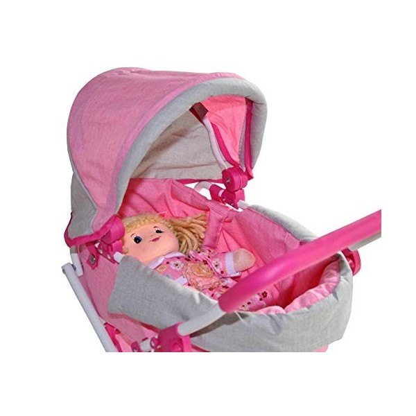 Milly Mally Alice Poussette pour poupées Prestige Pink Rose