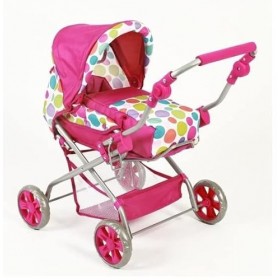 Landau Combi Poussette piccolina Rose pour poupée 73 x 43 x 65 cm lxlxh - poignée : réglable de 41 à 64 cm