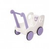 Bayer Design- Landau, Poussette en Bois, Accessoires de poupées, 52102AB, Blanc, Violet